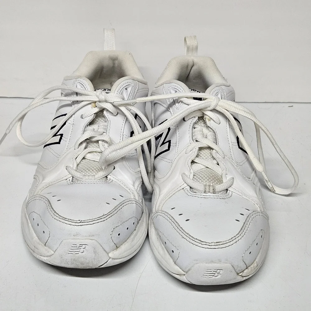 New Balance 624 Training Shoes Womens 9.5 White WX624WT2 Leather ABZORB Sneaker